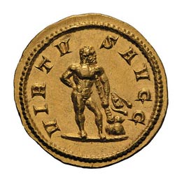  283-284 AD. Aureus, 5.40g (5h). ... 