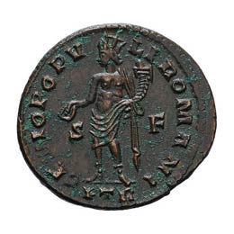  305-306 AD. Follis, 9.04g (5h). ... 