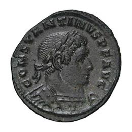  306-307 AD. AE 3, Reduced Follis, ... 