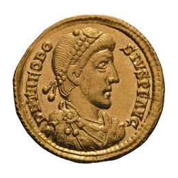  379-395 AD. Solidus, 4.38g (6h). ... 