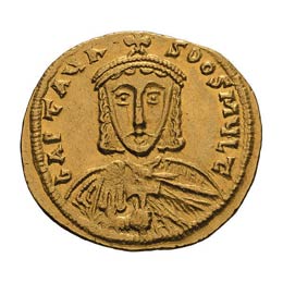  July 742-2 Nov. 743 AD. Solidus, ... 