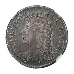 Proof Silver 6 pence. 1689 ... 