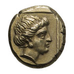 Lesbos. Mytilene.  - c. 360-340 BC. Hecte, ... 