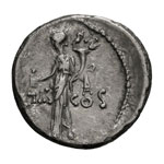 Mark Antony.  - Denarius, 3.79g (1h). Mint ... 