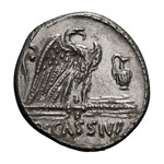 Q. Cassius Longinus.  - Denarius, 3.82g ... 