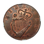 IRELAND. George III. 1760-1820. ½ Penny, ... 