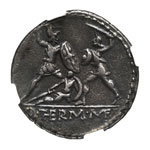 Q. Thermus M.f..  - Denarius, 3.92g (8h). ... 
