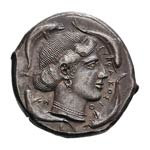 c. 474-450 BC. Tetradrachm, 17.29g (3h). ... 