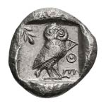 c. 520-500 BC. Tetradrachm, 16.97g (8h). ... 