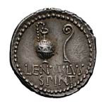 Denarius, 3.86g (5h). Smyrna, 42 BC. Obv: ... 