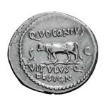  Died 44 BC. Denarius, 3.86g (8h). Rome, 40 ... 