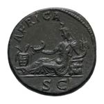  117-138 AD. Dupondius, 13.74g (12h). Rome, ... 