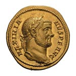  286-305 AD. Aureus, ... 