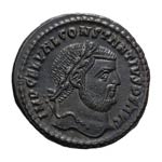  305-306 AD. Follis, ... 