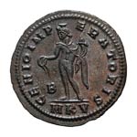  305-311 AD. Follis, 6.17g (6h). Cyzicus, ... 