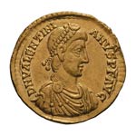  375-392 AD. Solidus, ... 