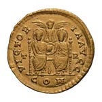 375-392 AD. Solidus, 4.46g (1h). Trier, ... 
