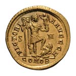  393-423 AD. Solidus, 4.48g (6h). Sirmium, ... 