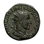  249-251 AD. Dupondius, ... 