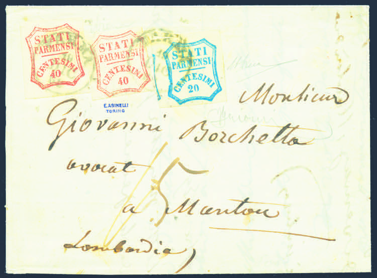 1859 - Lettera spedita da Parma ... 