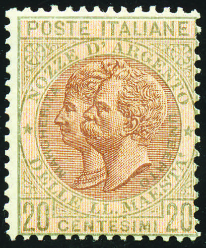 1893 - Nozze dArgento 20 c. verde ... 
