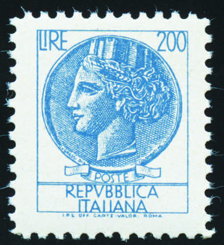 1972 - Siracusana 200 Lire azzurro ... 