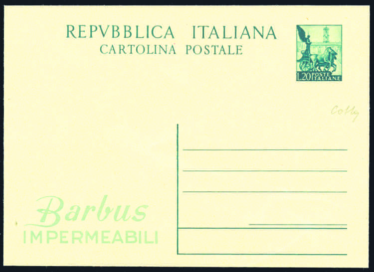 1951 - Cartolina Postale 20 Lire ... 