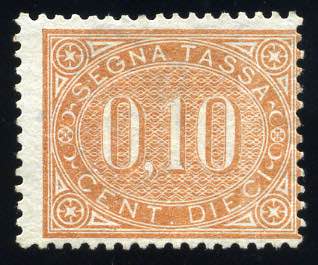 1869 - 10 c. bruno arancio senza ... 