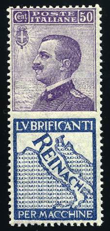 1924 - 50 c. violetto e azzurro ... 
