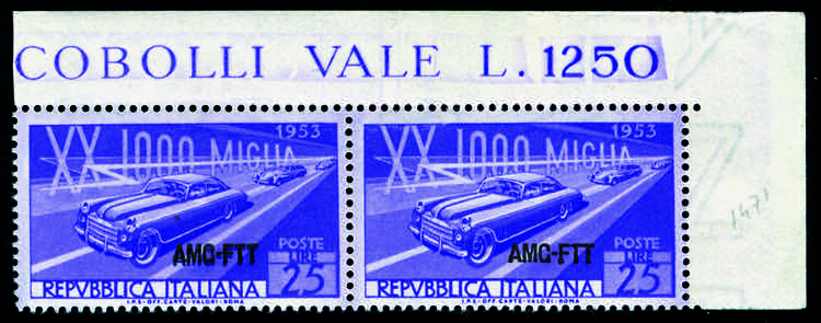 Trieste A - 1953 - Mille miglia 25 ... 