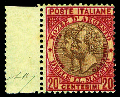 1893 - Nozze dArgento 20 c. rosa ... 