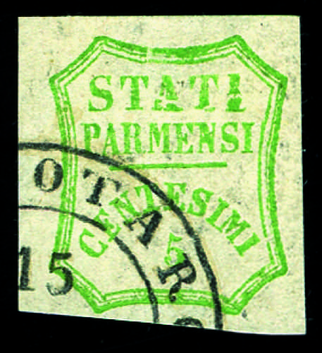 Parma - 1859 - 5 c. verde giallo, ... 