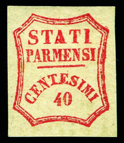 Parma - 1859 - 40 c. vermiglio, ... 