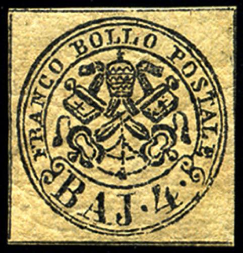 Pontificio - 1852 - 4 baj bruno ... 