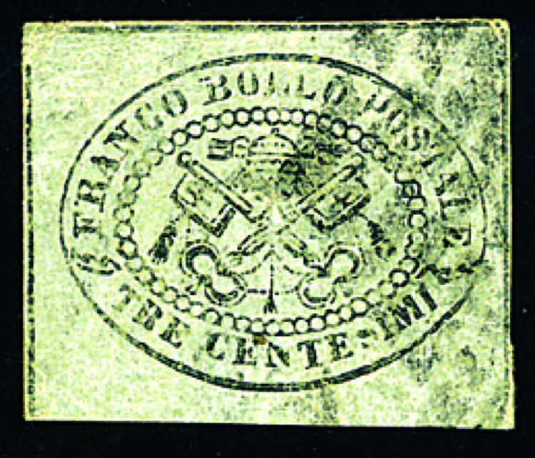 Pontificio - 1867 - 3 c. grigio, ... 