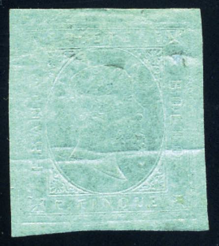 Sardegna - 1853 - 5 c. verde, ... 