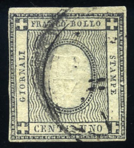 Sardegna - 1861 - 1 c. grigio ... 