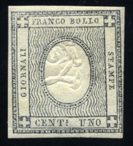 Sardegna - 1861 - 1 c. grigio ... 