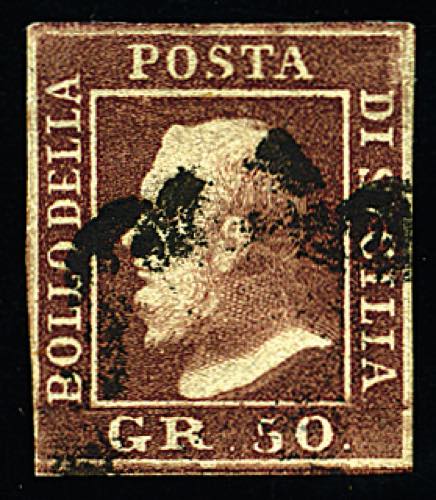 Sicilia - 1859 - 50 gr. lacca ... 