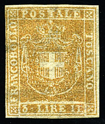 Toscana - 1860 - 3 Lire ocra ... 