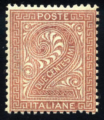 Regno dItalia - 1863 - 2 c. bruno ... 