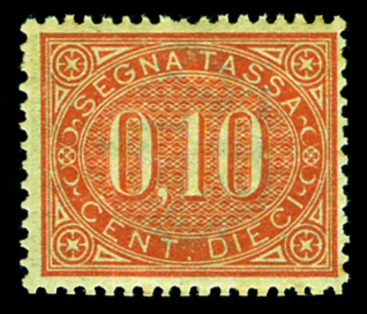 Segnatasse - 1869 - 10 c. bruno ... 