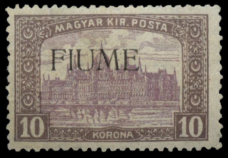 Fiume - 1918 - Veduta 10 K. bruno ... 