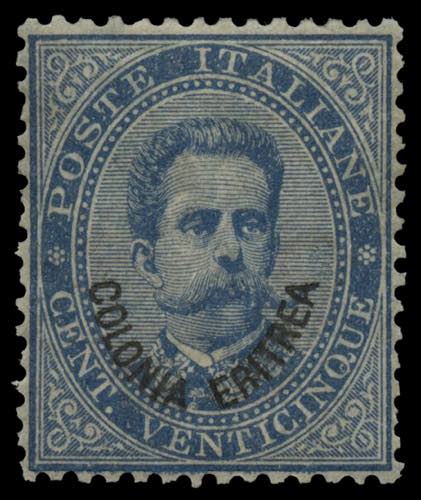Eritrea - 1893 - 25 c. azzurro, ... 
