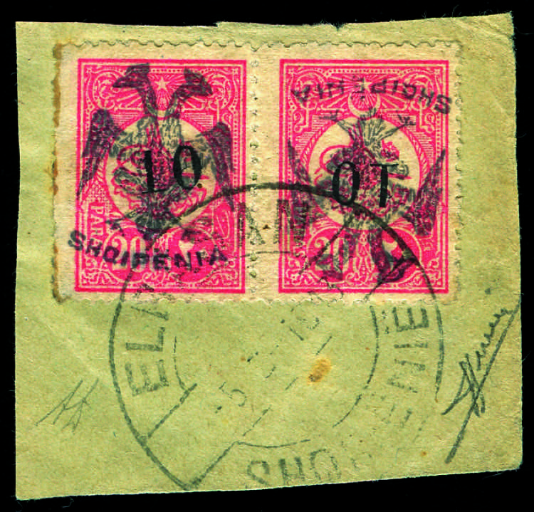Albania - 1913 - 10 su 20 p. rosa, ... 