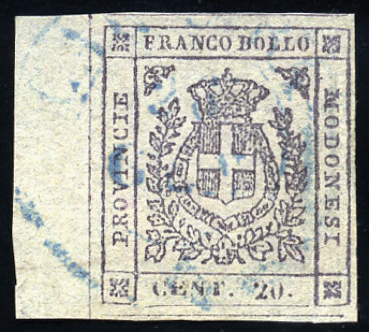 Modena - 1859 - 20 c. lilla grigio ... 