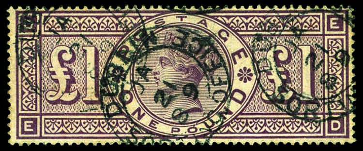 Gran Bretagna - 1888 - 1 £ lilla, ... 