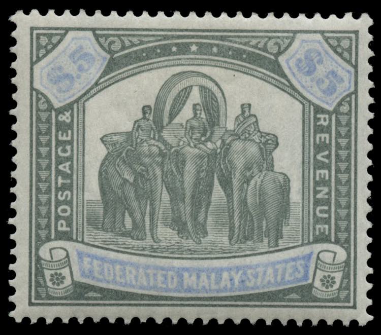 Malaysia - 1900/1901 - Elefanti 5 ... 