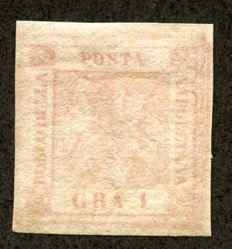 Napoli - 1858 - 1 gr. rosa chiaro, ... 