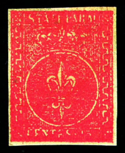 Parma - 1853 - 15 c. rosso ... 